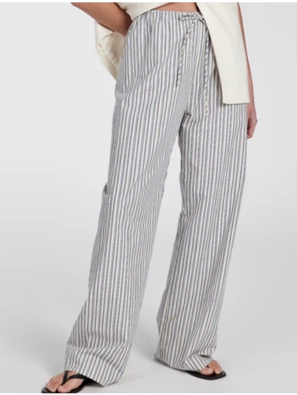 NWT • Dissh Ezra blue stripe drawstring pants - AU 6/US 2